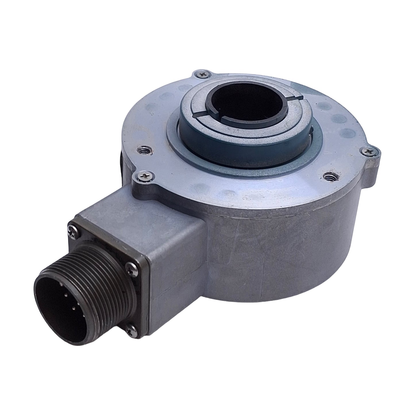 Used BEI Sensors MS35F-100-SS-2048-ABZC-28V/V-SM18-S Rotary Encoder 1in Bore, 5-28V/V