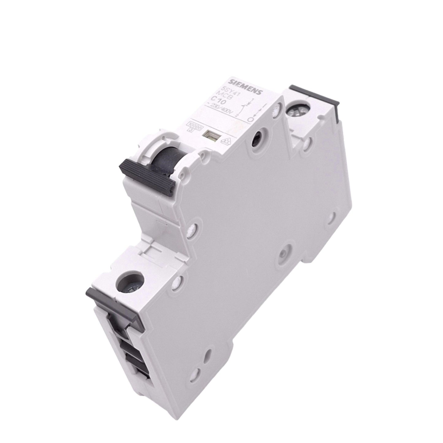 Used Siemens 5SY4110-7 Circuit Breaker, 1-Pole 10A, 230/400VAC Max, DIN Rail