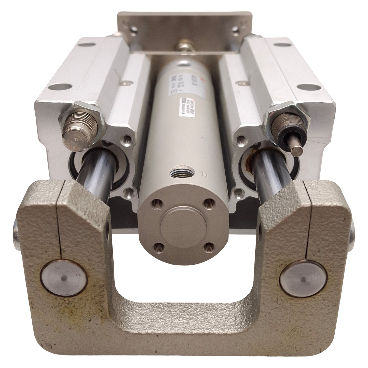 Used SMC MGGLB32TN-100 Guided Cylinder, ø32mm Bore, 100mm Stroke, 145psi, 1/8in NPT
