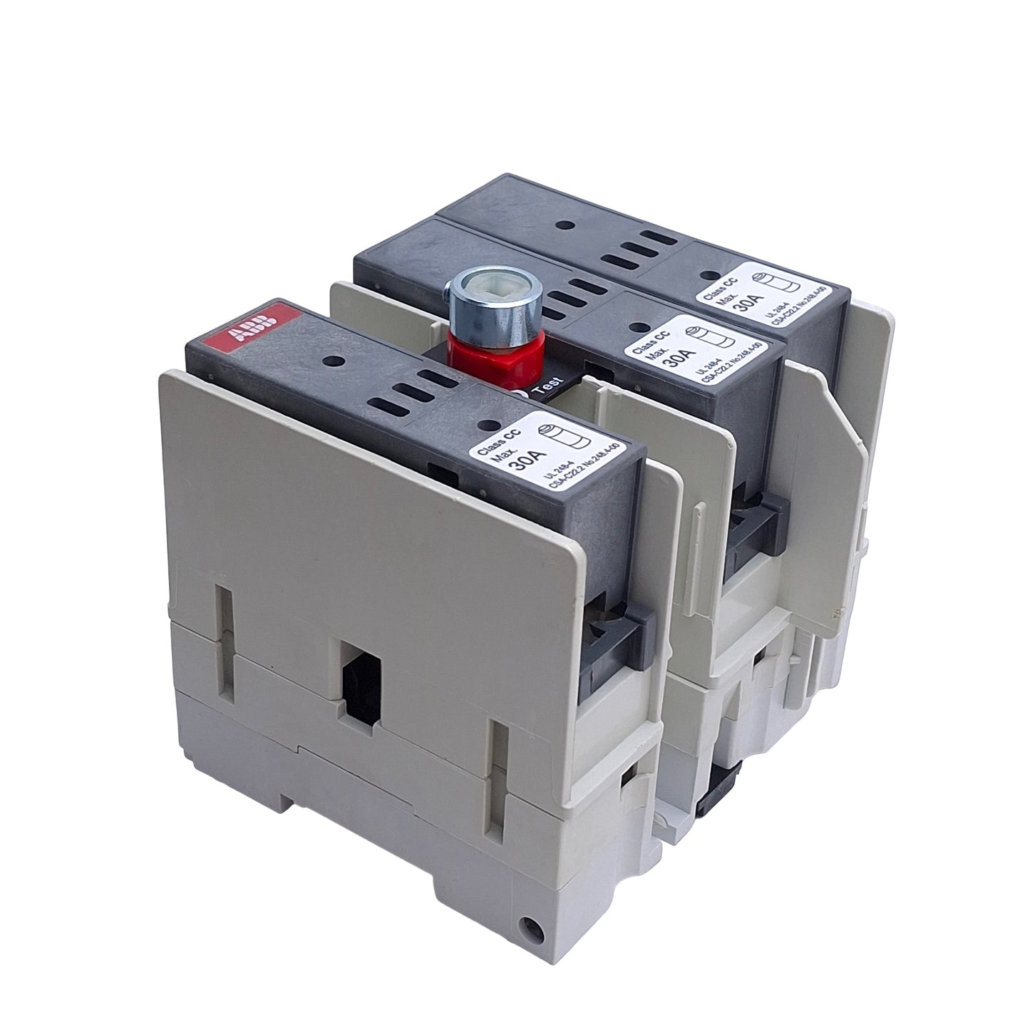 Used ABB OS30FACC12 Fusible Disconnect Switch, 3-Pole, 600VAC 30A, Class CC Fuses