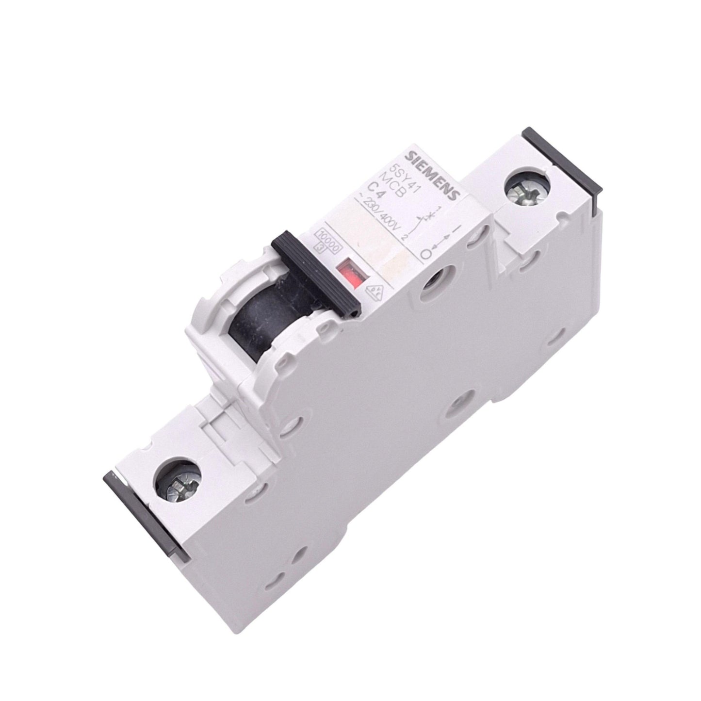 Used Siemens 5SY4104-7 Circuit Breaker, 1-Pole 4A, 230/400VAC Max, DIN Rail
