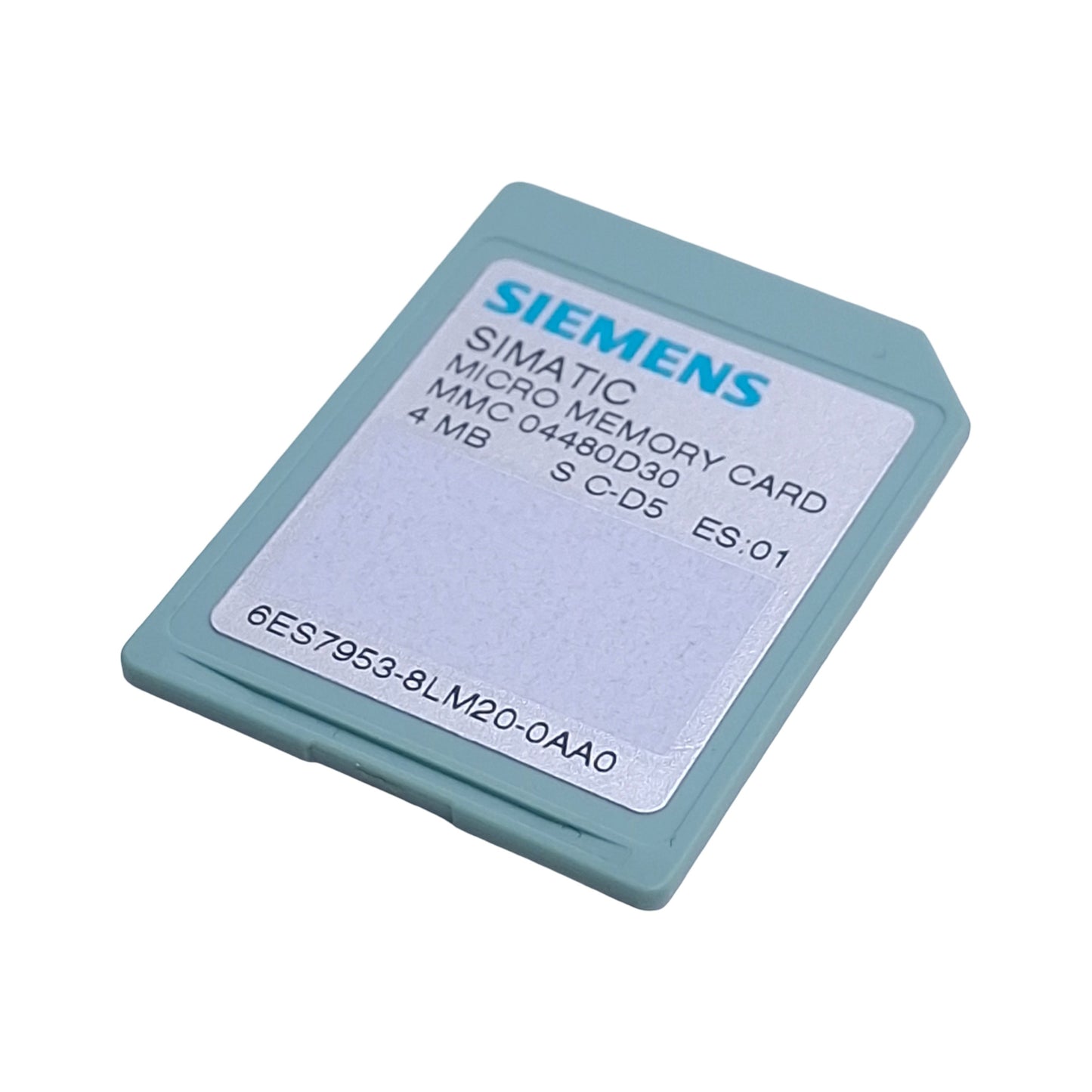 Used Siemens 6ES7953-8LM20-0AA0 Simatic S7 Micro Memory Card, S7-300/C7/ET200, 4MByte