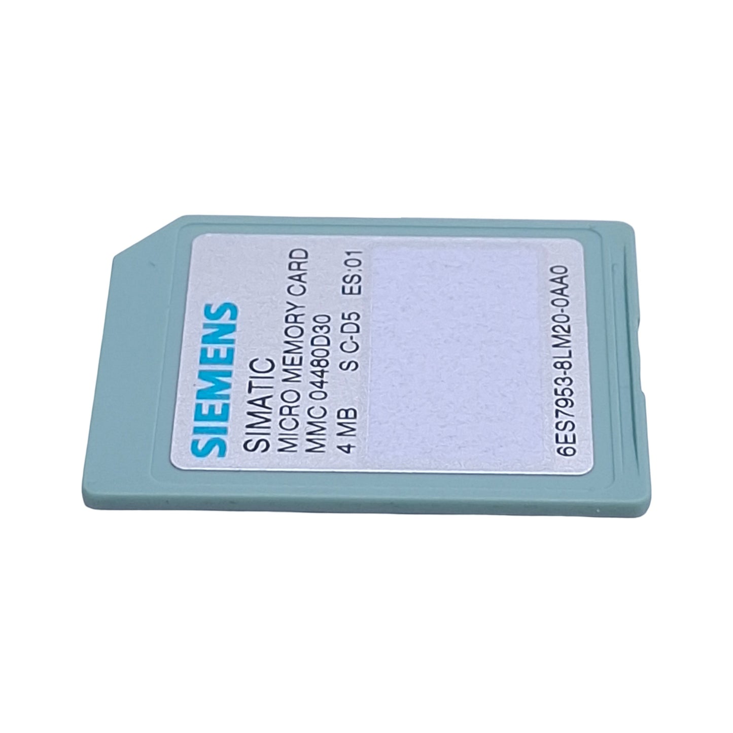 Used Siemens 6ES7953-8LM20-0AA0 Simatic S7 Micro Memory Card, S7-300/C7/ET200, 4MByte