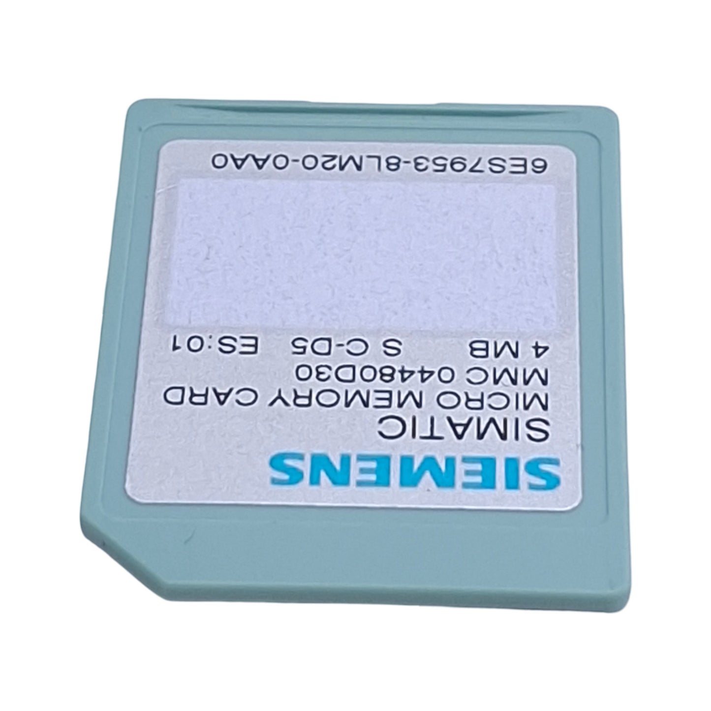 Used Siemens 6ES7953-8LM20-0AA0 Simatic S7 Micro Memory Card, S7-300/C7/ET200, 4MByte