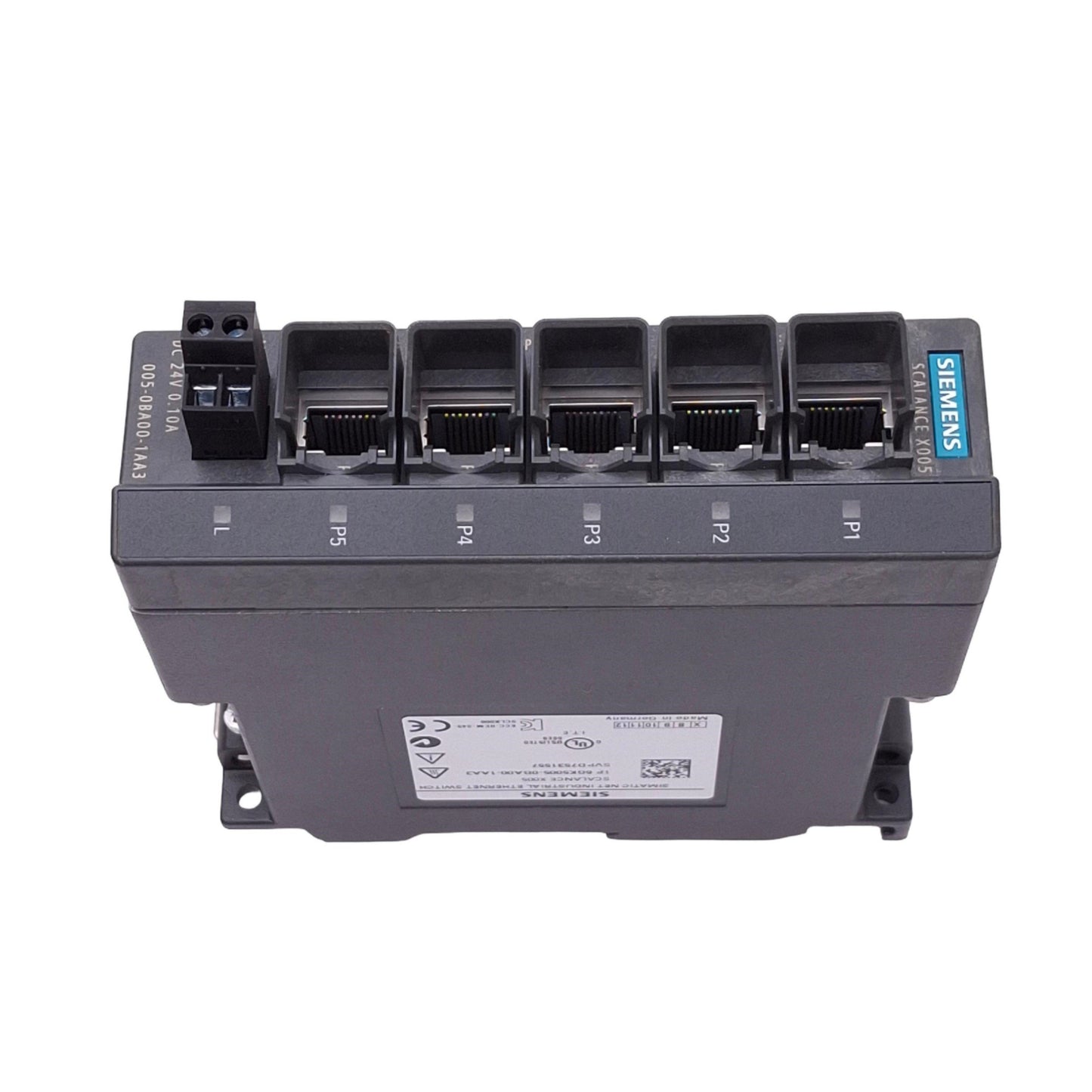 Used Siemens 005-0BA00-1AA3 SCALANCE X005 SIMATIC Ethernet Switch, 5-Port, 24VDC