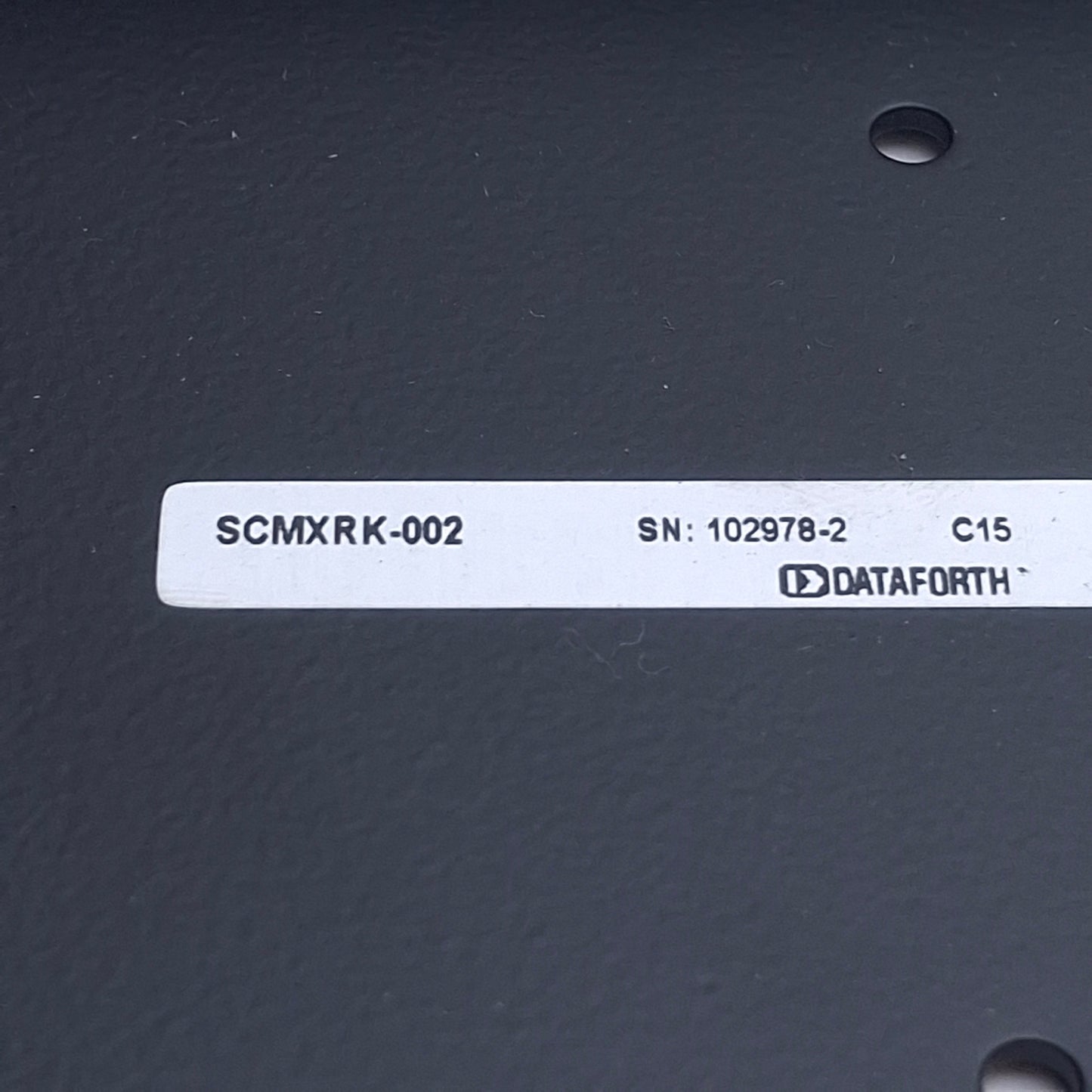Used Dataforth SCMXRK-002 Metal Mounting Rack For Analog Backpanels, 19in Length