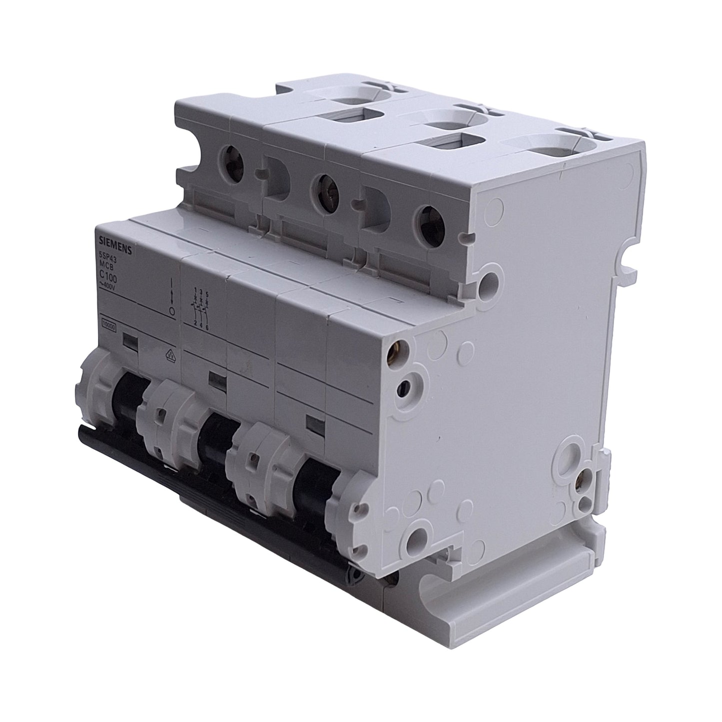 Used Siemens 5SP4391-7 Mini Circuit Breaker, 3-Pole, 100A, 400VAC, DIN Rail Mount