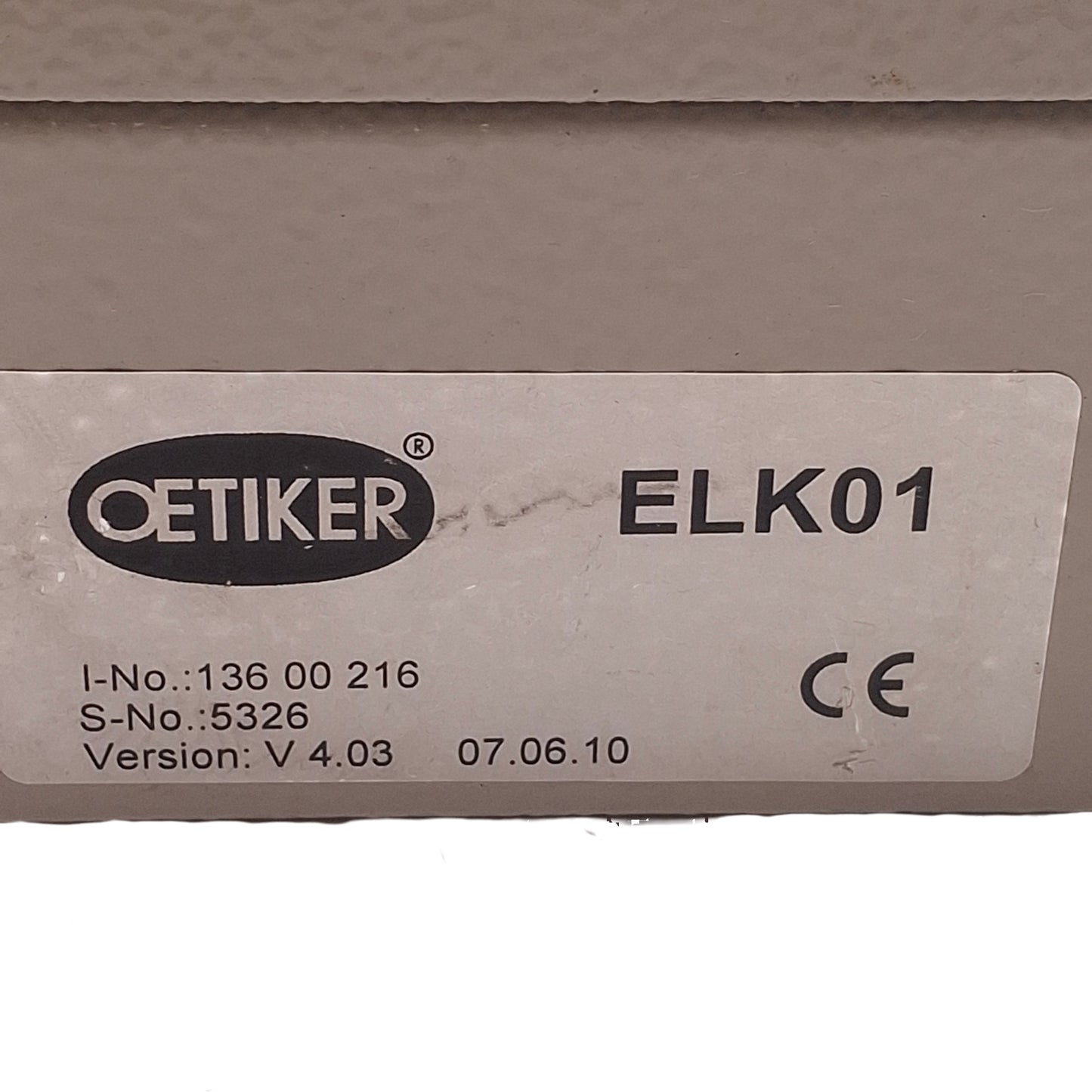 Used Oetiker ELK 01 Electronically Controlled Pneumatic Controller w/ HO 3000 Pincer