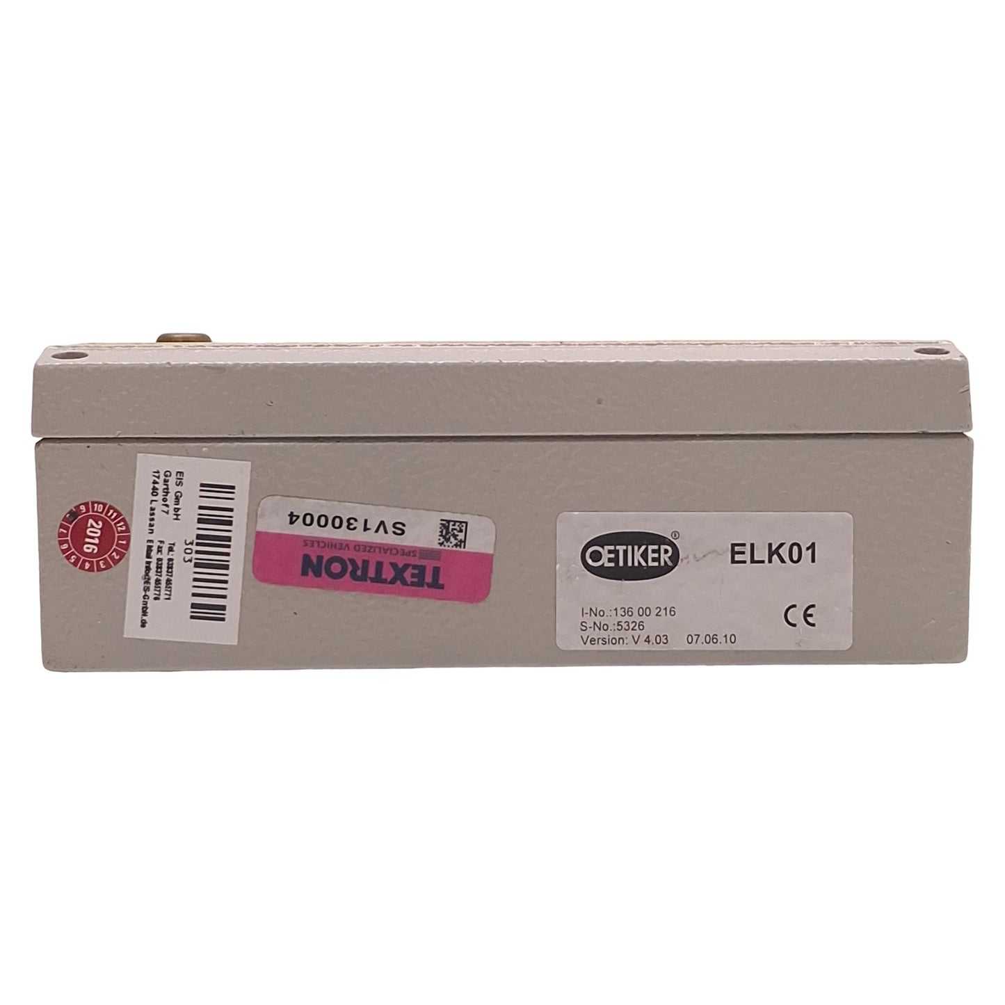 Used Oetiker ELK 01 Electronically Controlled Pneumatic Controller w/ HO 3000 Pincer