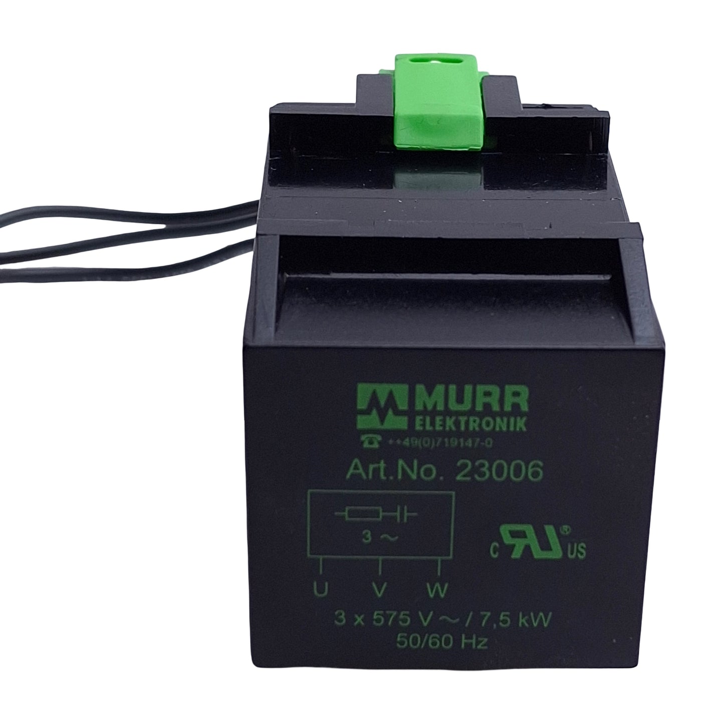 Used Murr Elektronik 23006 Surge Suppressor, Voltage: 3 x 575VAC 50/60Hz, 7.5kW
