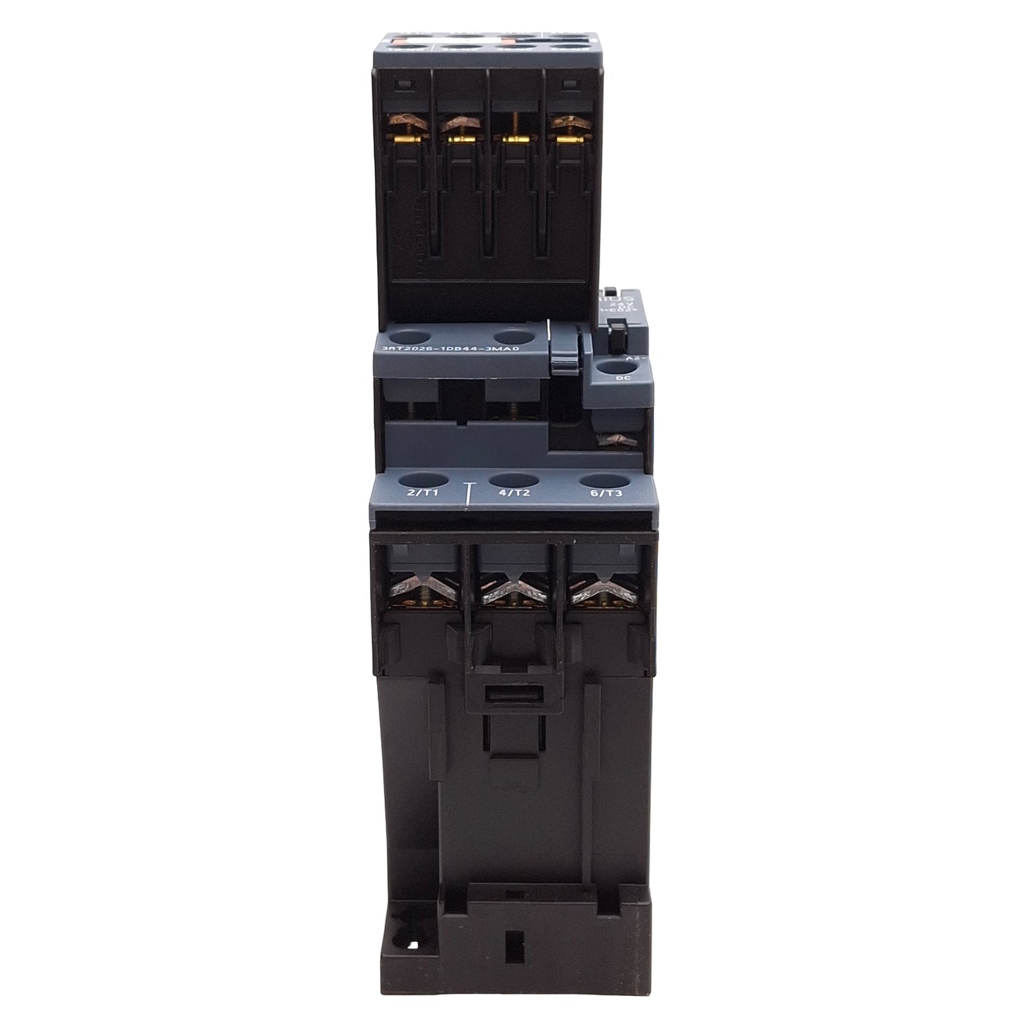 Used Siemens 3RT2026-1DB44-3MA0 Contactor, 3P, 2NO+2NC, 20HP @ 3Ø 575VAC, 24VDC Coil