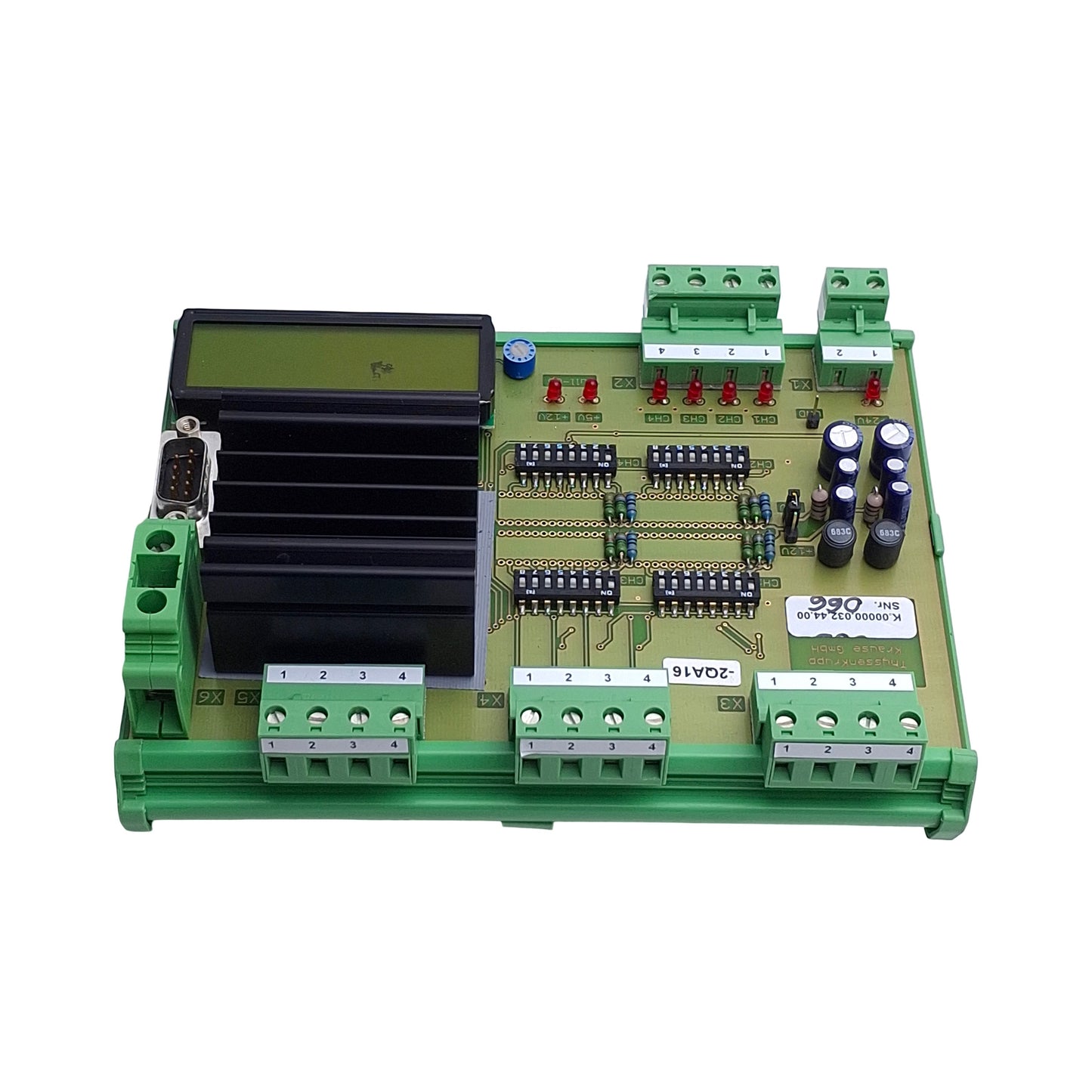 Used ThyssenKrupp K00000.032.44.00 PLC Machinery Processor/Ignition Module Assembly