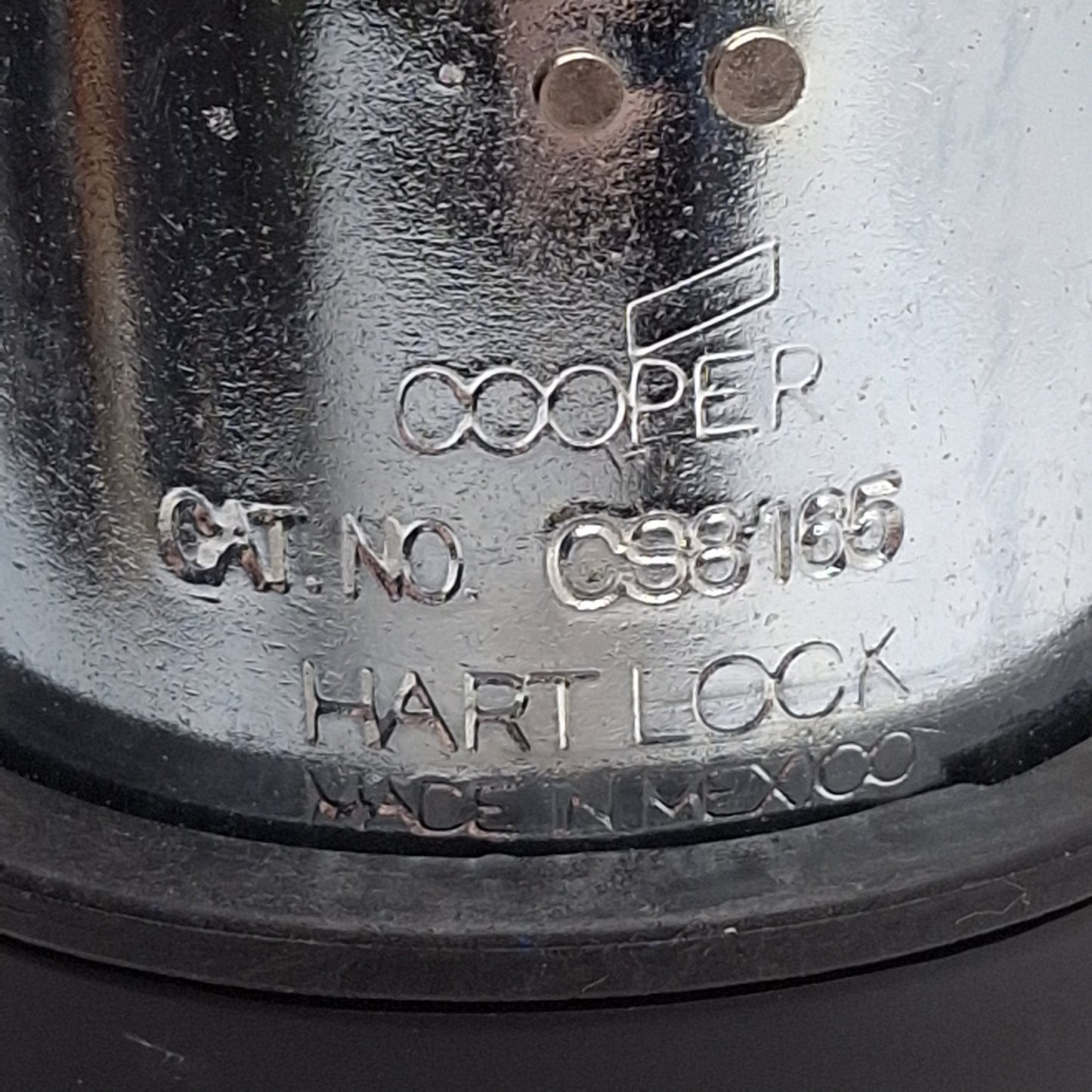 Used Cooper CS8165 Twist-Lock Male Plug, 3-Pole, 4-Wire Grounding, 3Ø 480VAC 50A