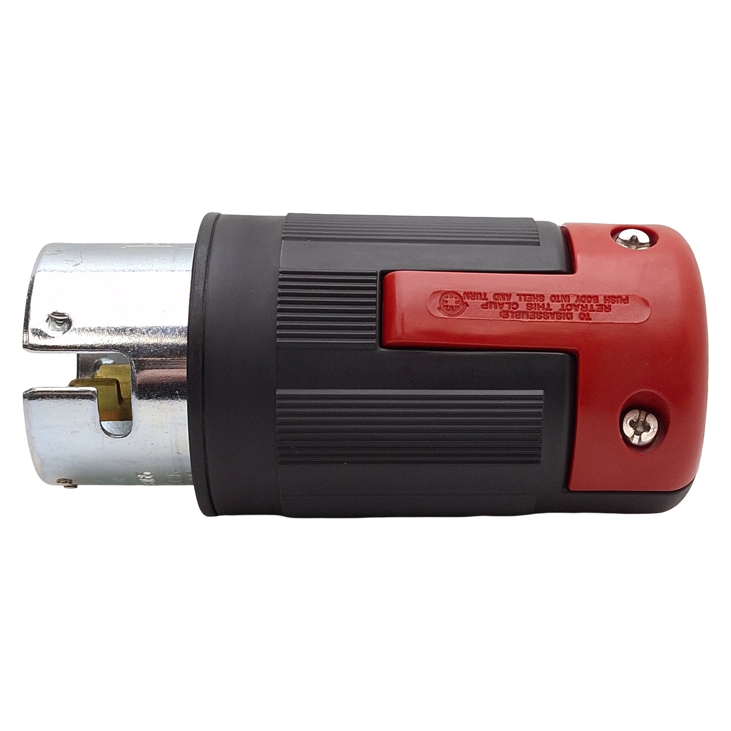 Used Cooper CS8165 Twist-Lock Male Plug, 3-Pole, 4-Wire Grounding, 3Ø 480VAC 50A