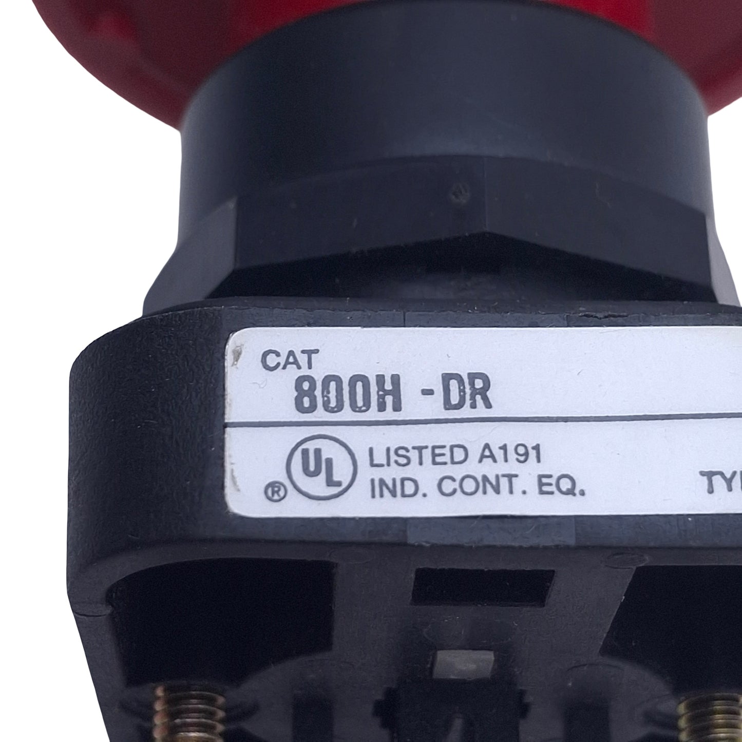 New – Open box Allen Bradley 800H-DR Jumbo Red Mushroom Momentary Pushbutton Switch 600V 10A