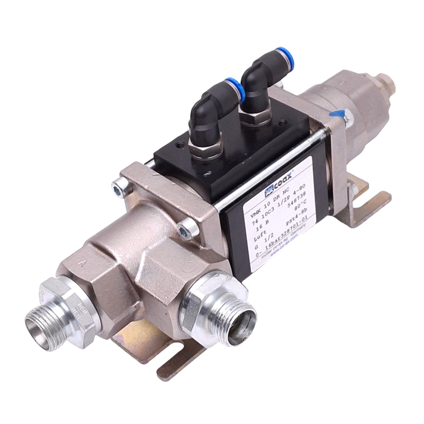Used Muller Coax VMK 10 DR NC Coaxial Valve, 3/2-Way NC, 0-16bar Max, G 1/2