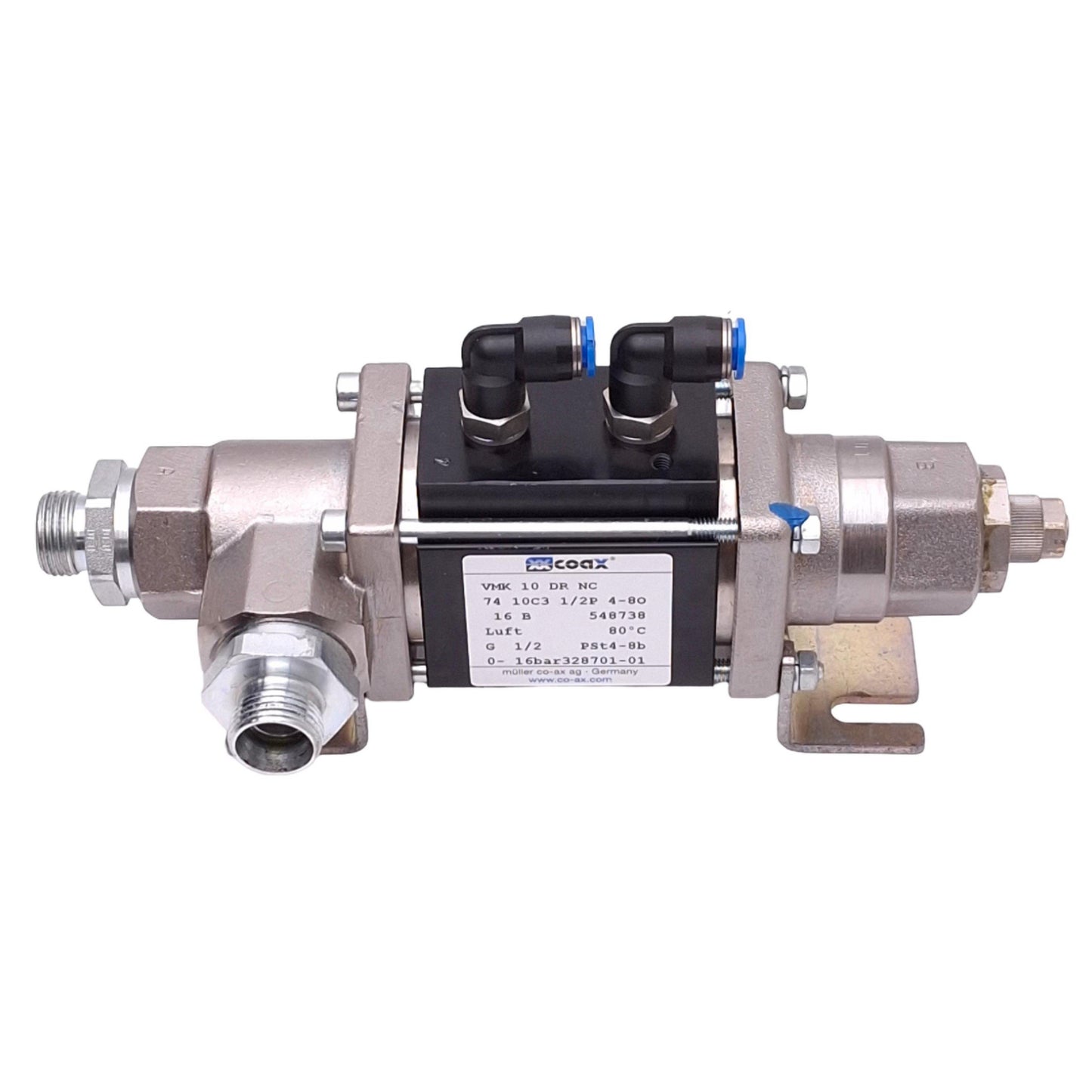 Used Muller Coax VMK 10 DR NC Coaxial Valve, 3/2-Way NC, 0-16bar Max, G 1/2