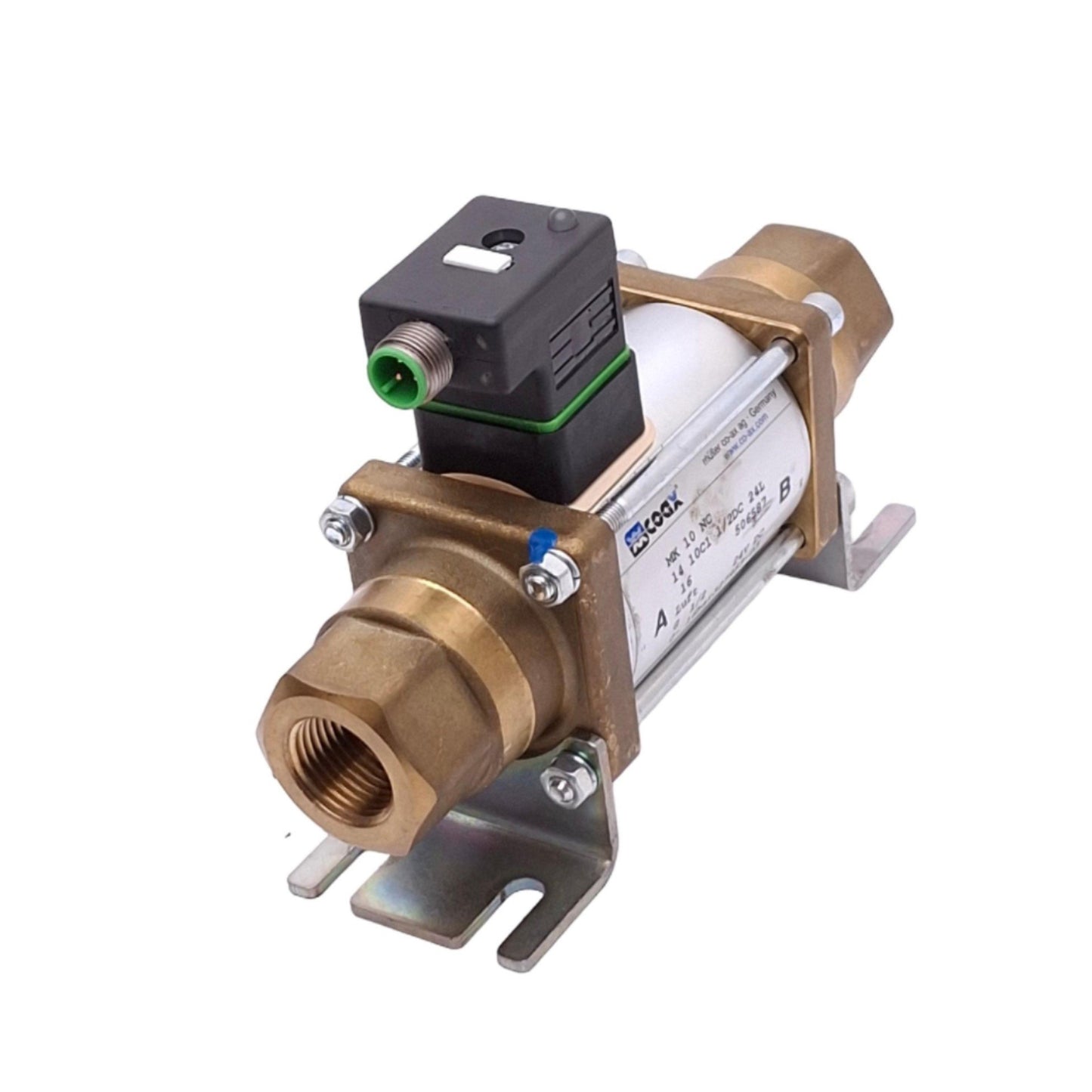 Used Muller Coax MK 10 NC Coaxial Solenoid Valve, 2/2-Way NC, 0-16bar, G 1/2, 24VDC