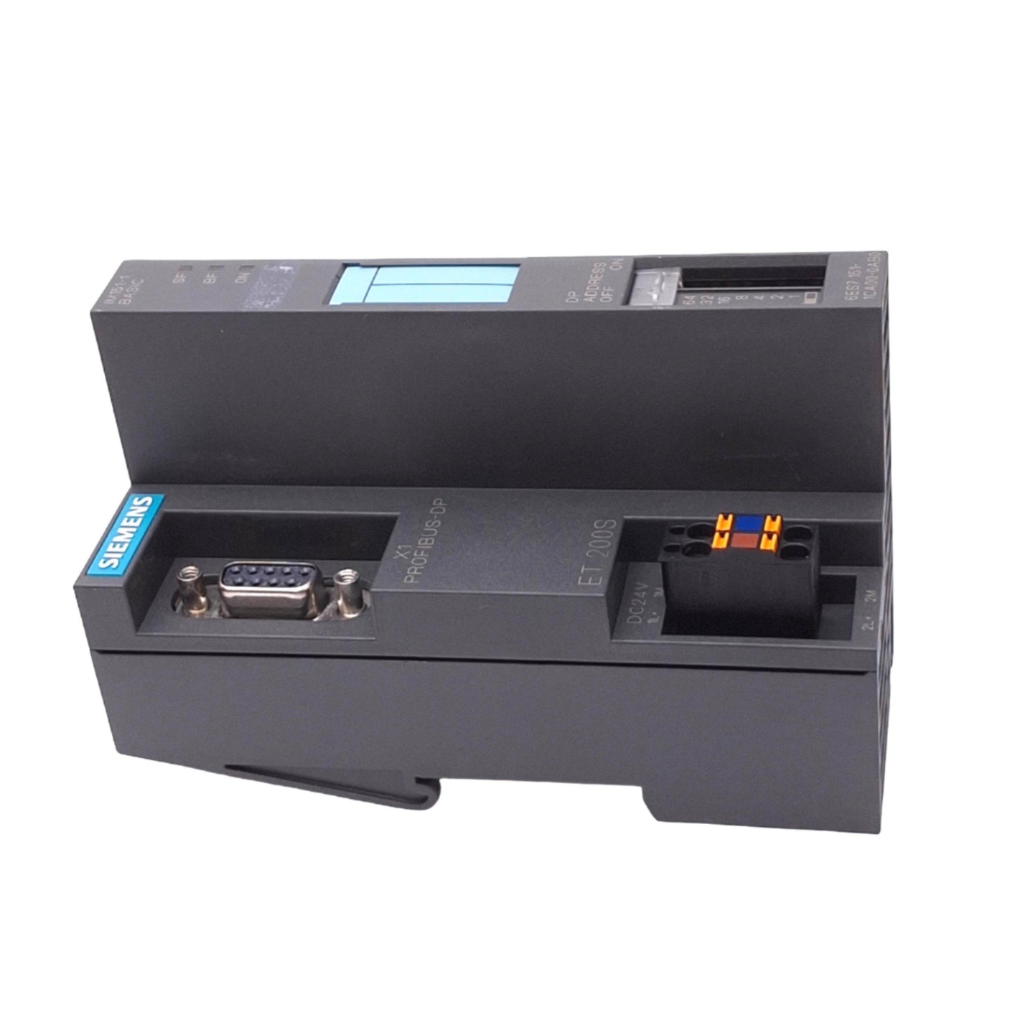 Used Siemens 6ES7151-1CA00-0AB0 SIMATIC S7 PROFIBUS-DP Interface Module, RS485, 24VDC