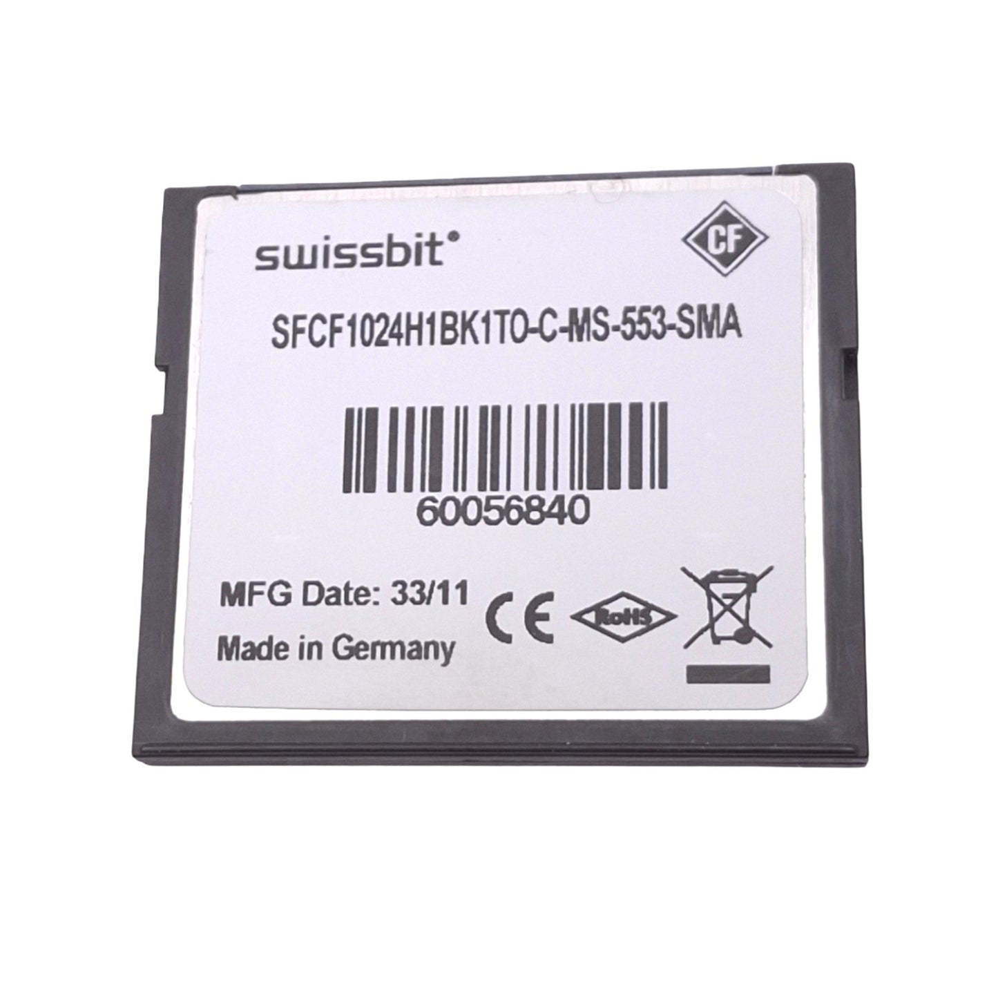 Used Siemens 6SL3054-0EF00-1BA0 CompactFlash Memory Card for SINAMICS S120 Drive