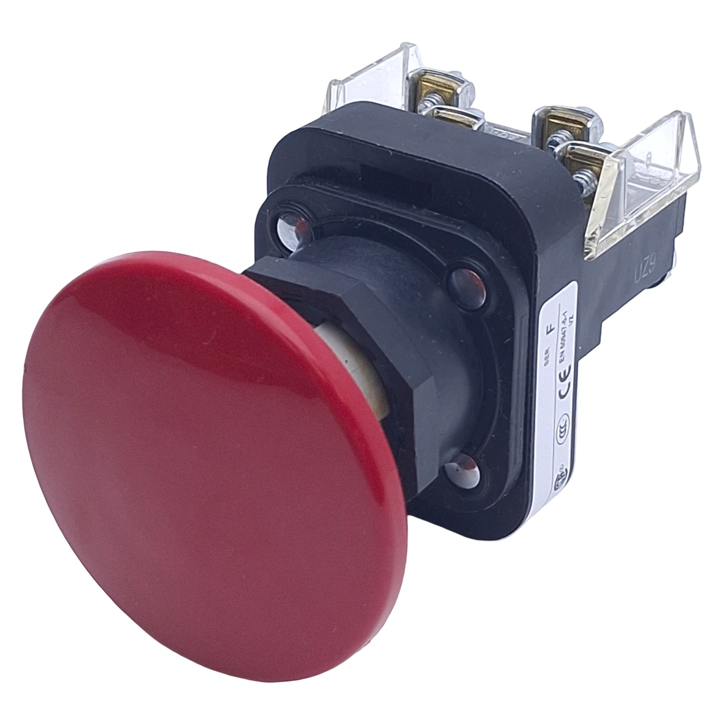 New – Open box Allen Bradley 800H-DR6JA Jumbo Red Mushroom Momentary Pushbutton Switch 1NO+1NC