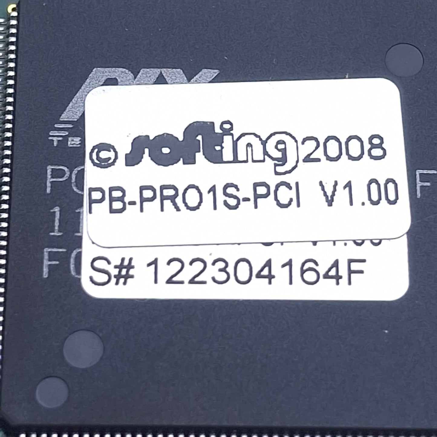 Used Softing PB-PRO1S-PCI Universal Slave PCI Board 9-Pin D-Sub Female, 5VDC 500mA