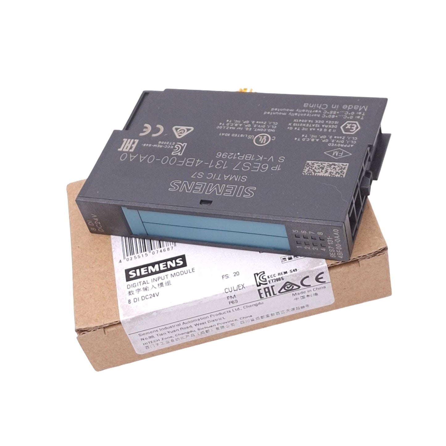 Used Siemens 6ES7131-4BF00-0AA0 SIMATIC S7 Digital Input Module, 8-Channel 24VDC