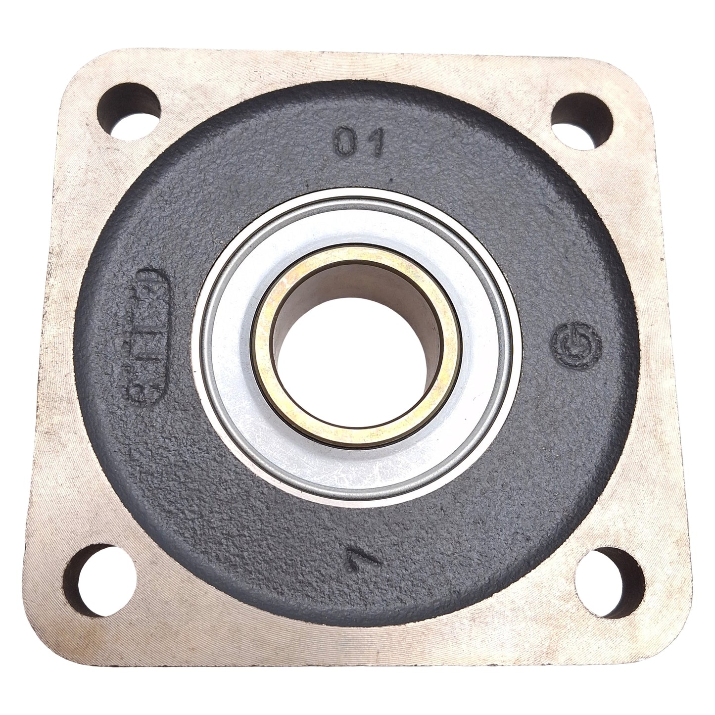 Used INA GRAE 30 NPPB Flange Mounted Ball Bearing, ø30mm ID, 4.25in x 4.25in