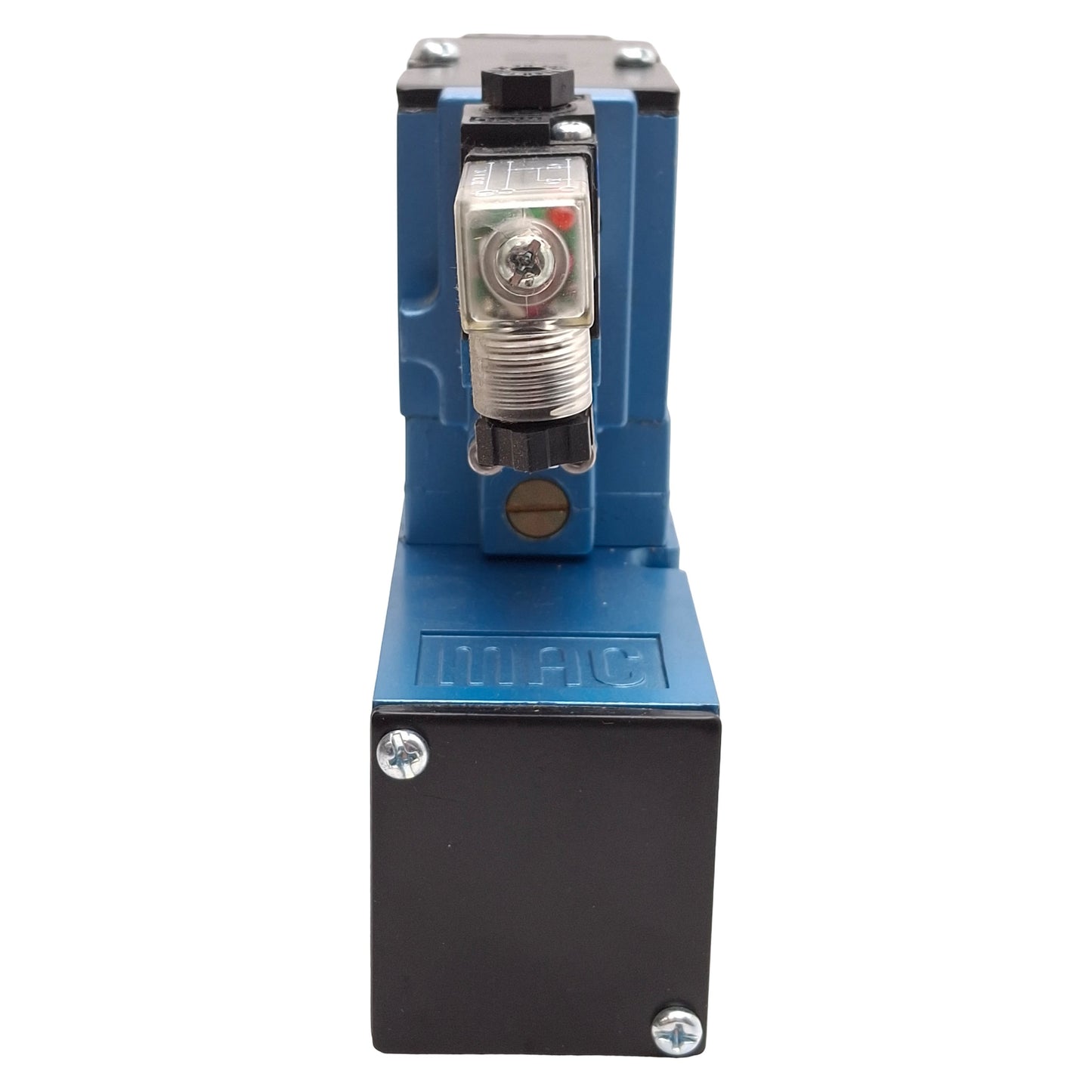 Used Mac 82A-AB-BKA-TM-DDAJ-2KD Solenoid Valve w/ Flow Control 1/4in NPTF, 24VDC Coil
