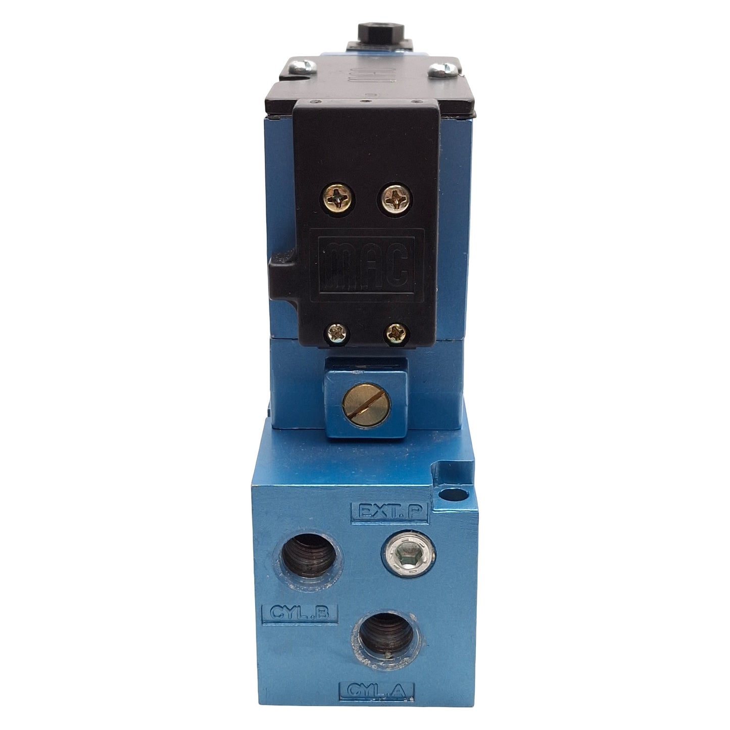 Used Mac 82A-AB-BKA-TM-DDAJ-2KD Solenoid Valve w/ Flow Control 1/4in NPTF, 24VDC Coil