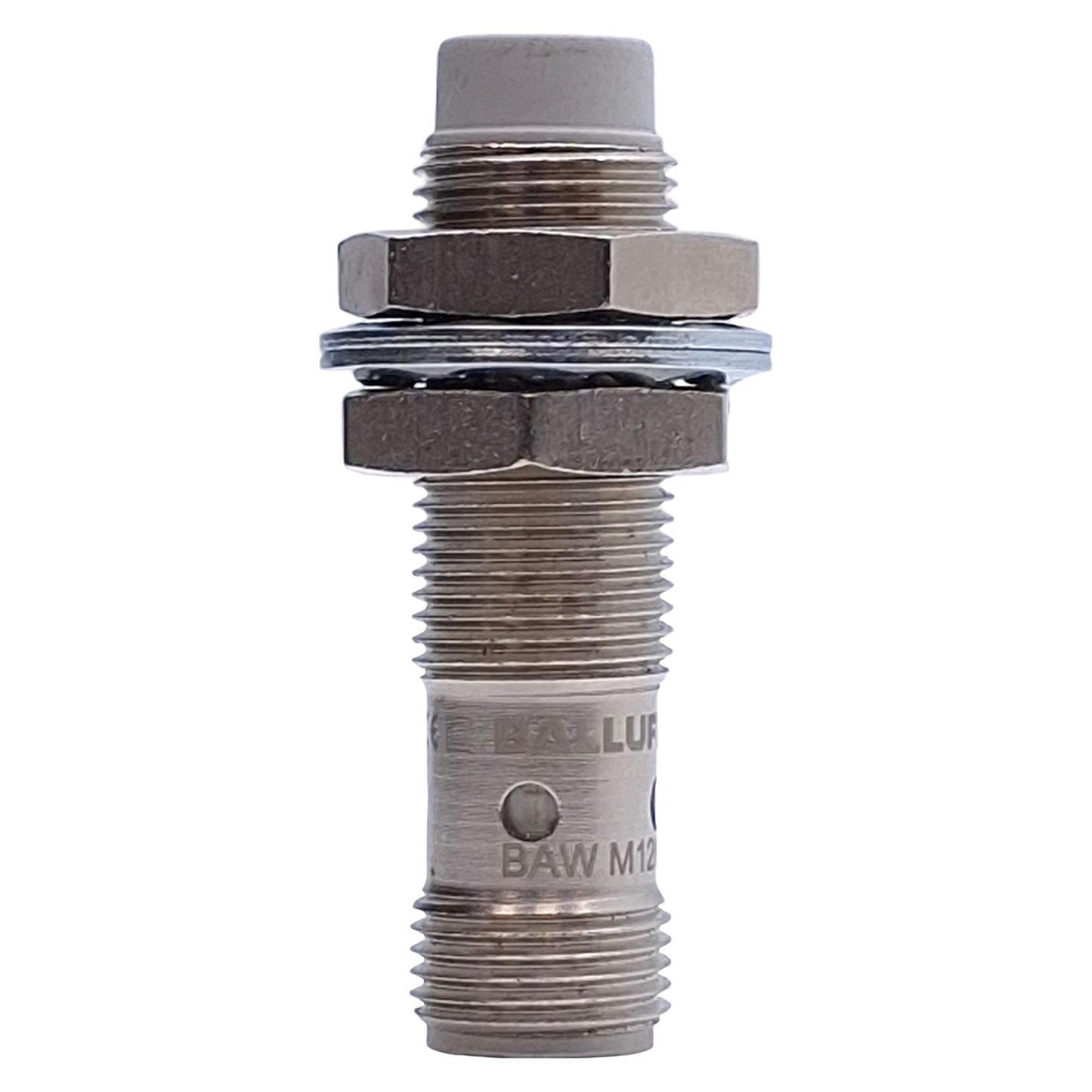 Used Balluff BAW000Z Inductive Sensor 2.5mm, Analog 0-10V Out, 15-30VDC, M12 Barrel