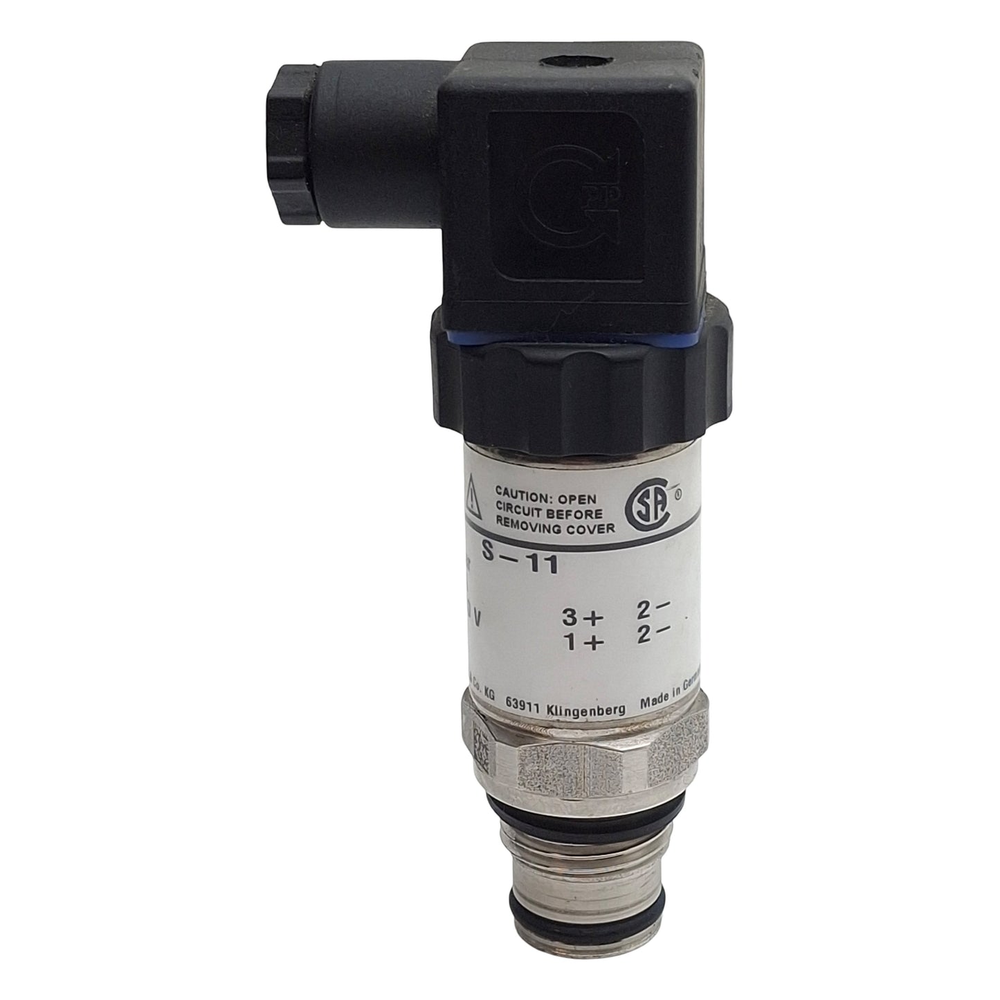 Used Wika S-11 7764800 Flush Pressure Transmitter -1~1bar Range, 0-20mA Out, 10-30VDC