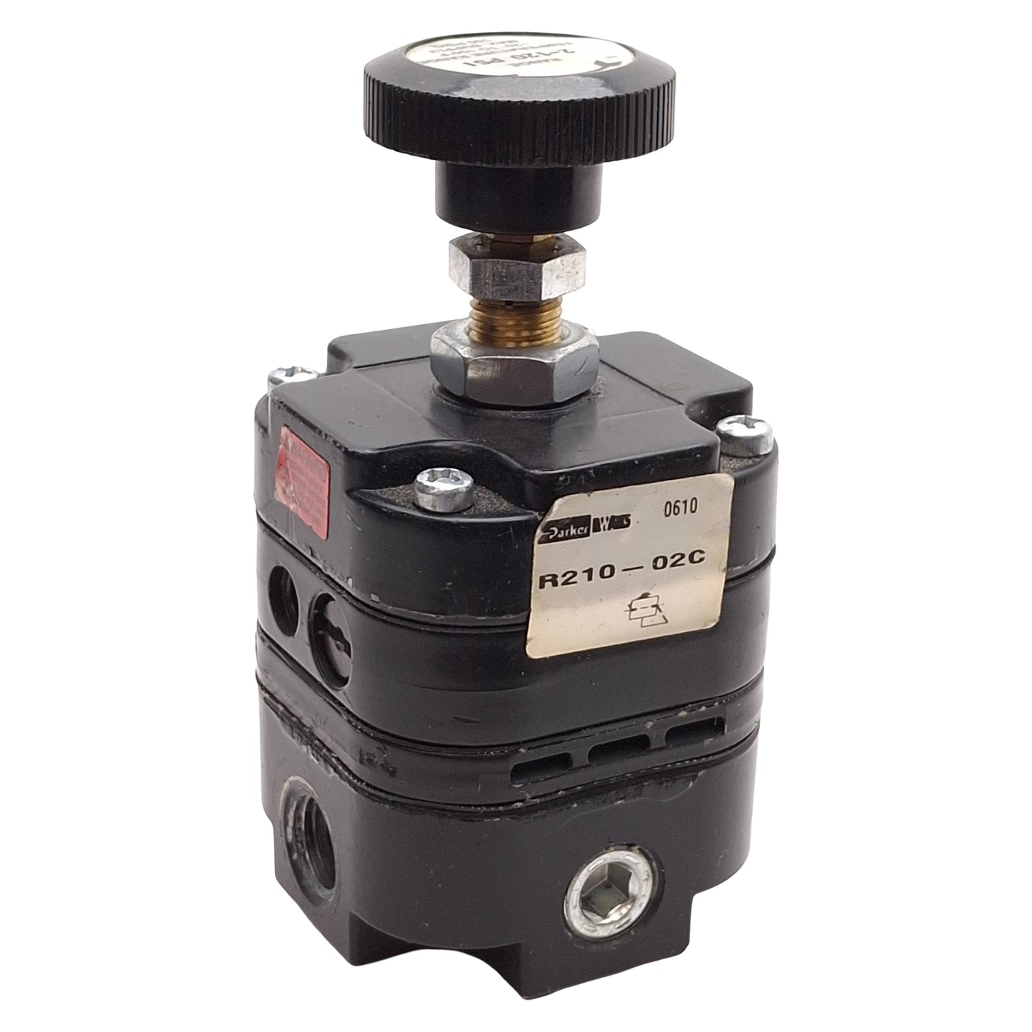 Used Parker R210-02C High Precision Regulator, 150psig IN, 2-120psig Set, 1/4in BSPP