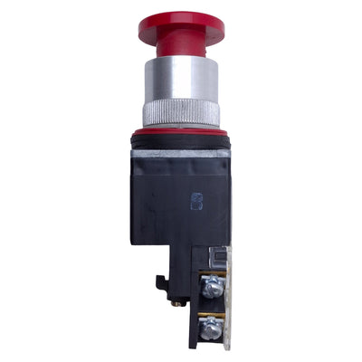Used Allen Bradley 800MR-D6D2 Red Mushroom Momentary Push Button 22mm, 300VAC, 1NC