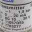 Used Wika S-11 7763277 Flush Pressure Transmitter, -1~1.8bar, 0-20mA Out, 10-30VDC