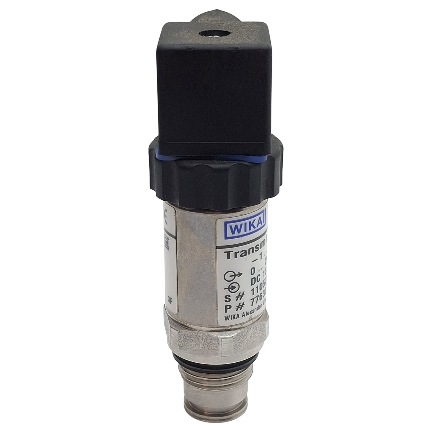 Used Wika S-11 7763277 Flush Pressure Transmitter, -1~1.8bar, 0-20mA Out, 10-30VDC