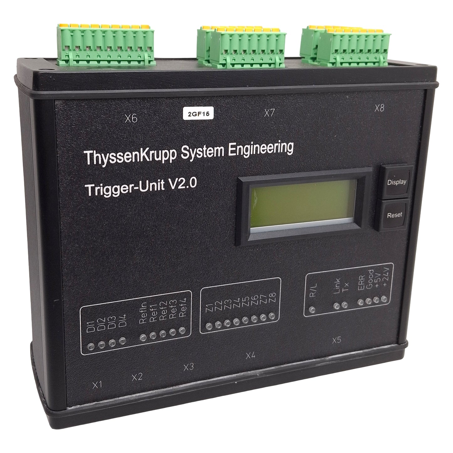 Used ThyssenKrupp System Engineering K.E0002.383.89.00 Trigger Unit V2.0, DIN Rail