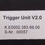 Used ThyssenKrupp System Engineering K.E0002.383.89.00 Trigger Unit V2.0, DIN Rail