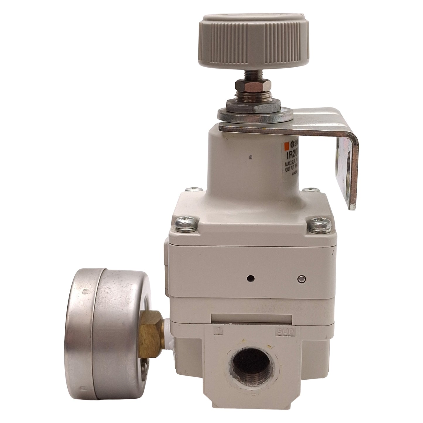 Used SMC IR2000-F02BG Precision Regulator, 1.0MPa Supply, 0.005-0.2MPa Set, G1/4