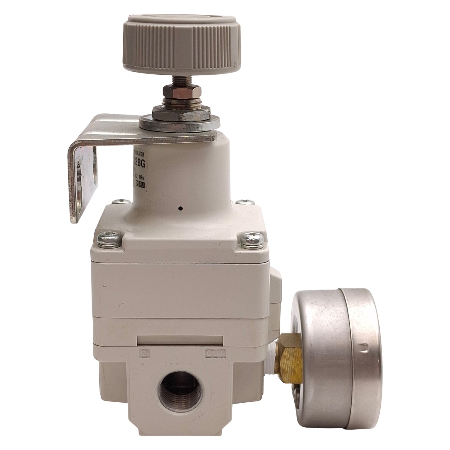 Used SMC IR2000-F02BG Precision Regulator, 1.0MPa Supply, 0.005-0.2MPa Set, G1/4