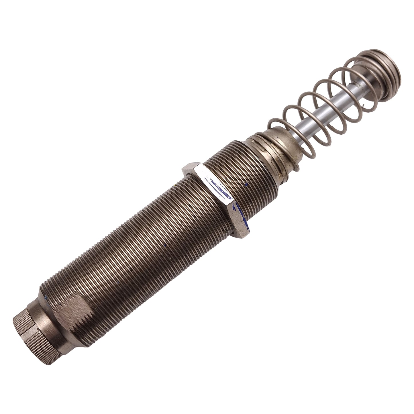 Used Enidine OEM 1.25Mx2 Shock Absorber, 50mm Stroke, 424Nm/cycle, M36x1.5 Barrel