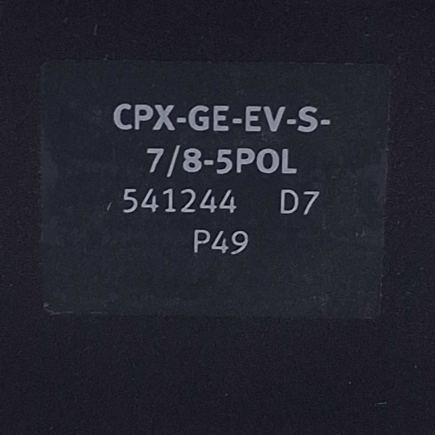 Used Festo CPX-GE-EV-S-7/8-5POL Interlinking Block 7/8" 5-pin Connector, 8A Max