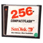 Used Lot of 3 SanDisk SDCFB-256-101-00 CompactFlash Memory Card, 256MB Capacity