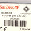Used Lot of 3 SanDisk SDCFB-256-101-00 CompactFlash Memory Card, 256MB Capacity