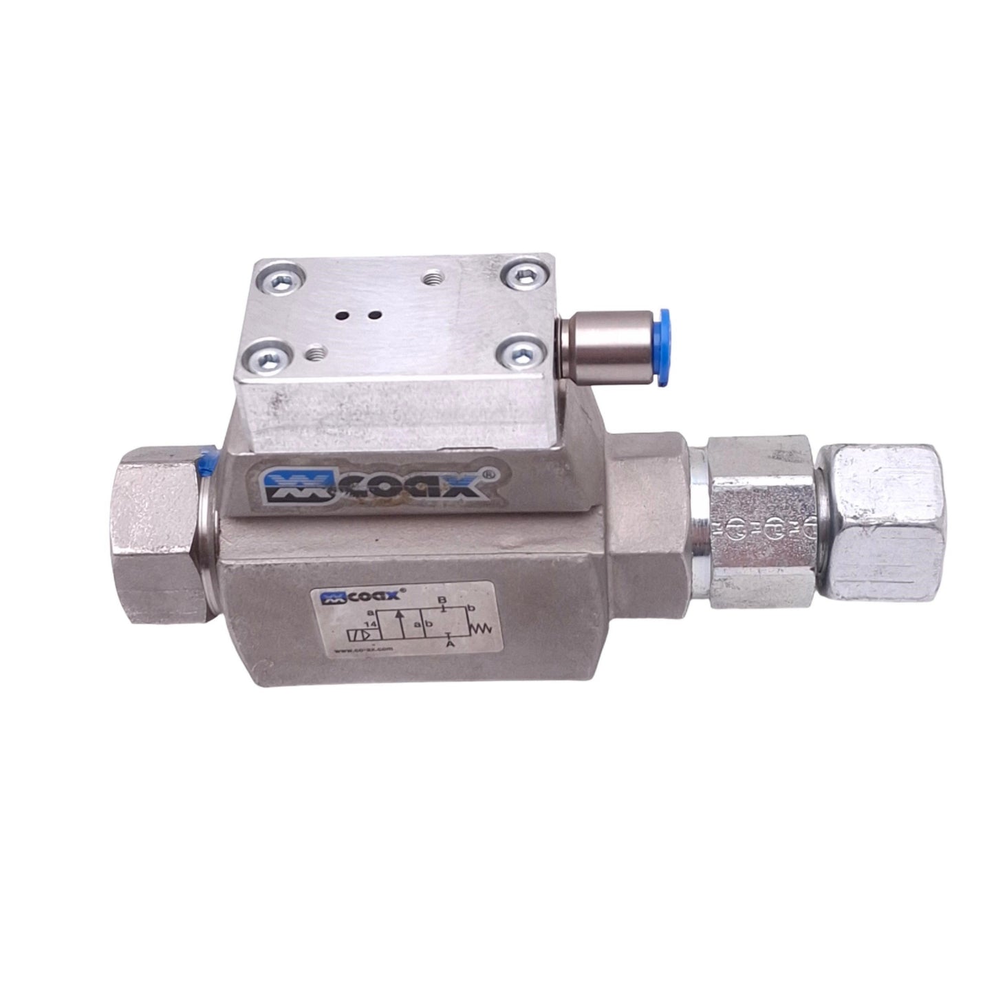 Used Muller Coax 3-CFM 08 NC Coaxial Valve, 2/2-Way NC, 0-40 bar Max, G 3/8