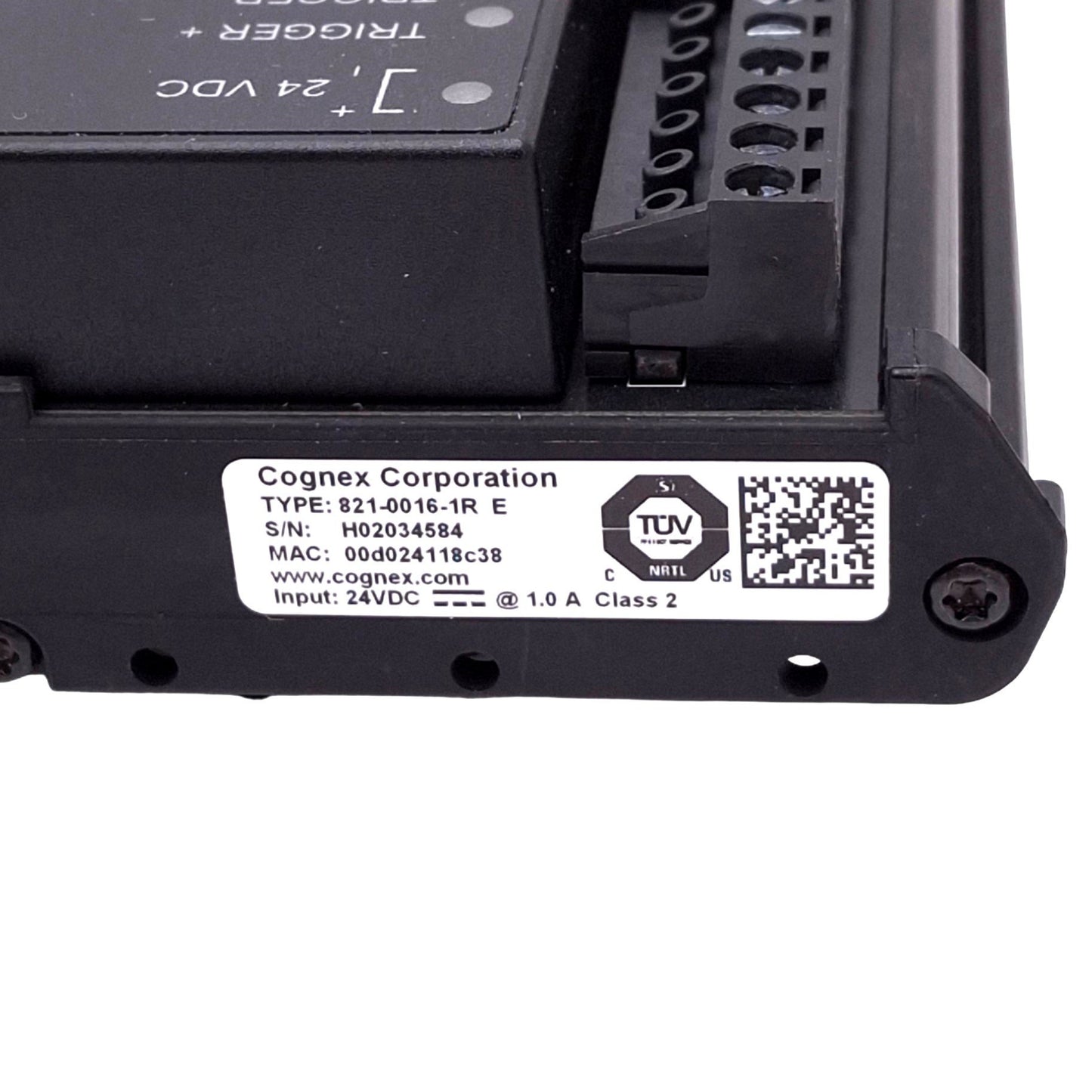 Used Cognex CIO-MICRO In-Sight Machine Vision I/O Breakout Module, RS232 RJ45, 24VDC