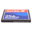 Used Lot of 3 SanDisk SDCFJ CompactFlash Memory Card, 256MB Capacity, Non-Volatile