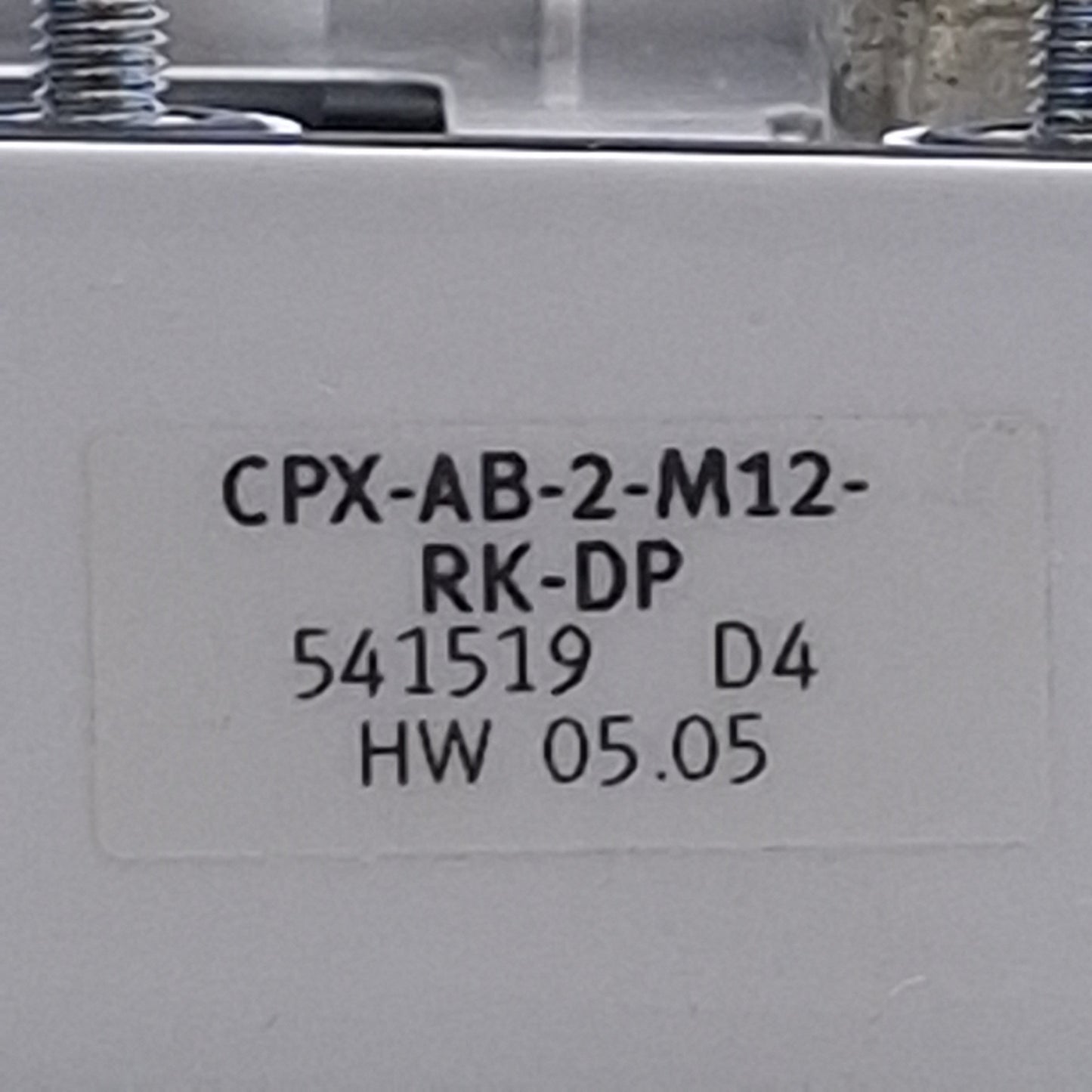 Used Festo CPX-AB-2-M12-RK-DP Manifold Block M12 5-Pin Male/Female, D-Sub Connector