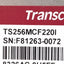 Used Transcend TS256MCF220I CF220I Industrial Grade Compact Flash Memory Card, 256MB