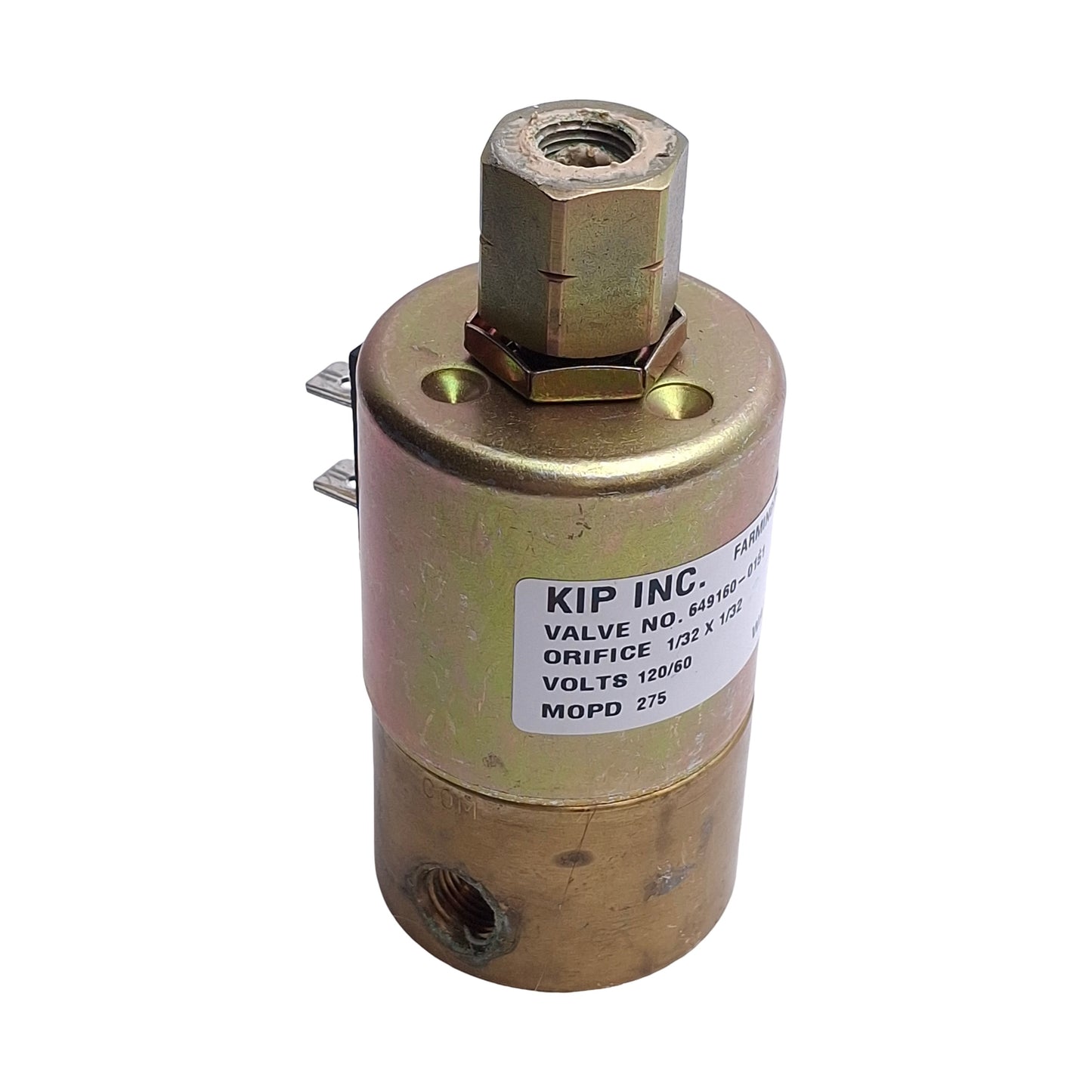 Used Norgren 649160-0151-120-60 Solenoid Valve 3WMP, 1/4in NPT, 120VAC Coil